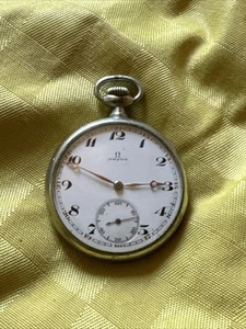 Omega Taschenuhr Antik Herrenuhr Open Face Lepine Vintage Uhr Herrentaschenuhr - Bild 1 von 6