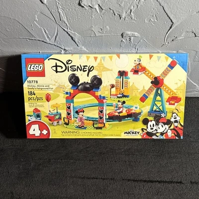 LEGO Disney 10778 Mickey, Minnie and Goofy's Fairground Fun New Factory Sealed - Image 1 of 2