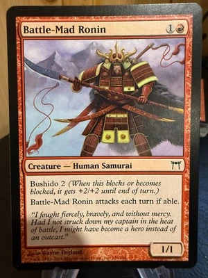 MTG Magic the Gathering Champions of Kamigawa Battle-Mad Ronin - Image 1 of 2