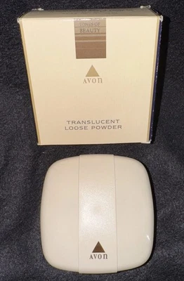 NOS Avon Translucent Loose Powder DEEP Compact VTG  Discontinued .75oz READ - Image 1 of 4