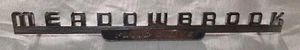 1949~1952 DODGE MEADOWBROOK FLUID DRIVE FRONT FENDER NAMEPLATE EMBLEM - Picture 1 of 9