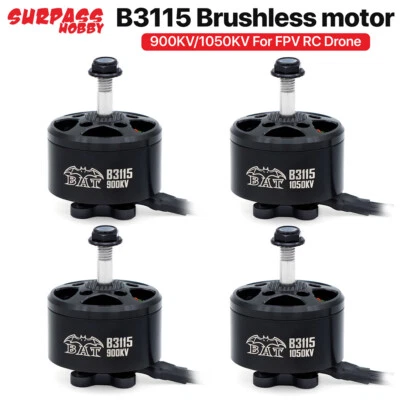 SURPASSHOBBY BAT B3115 Brushless Motor 4PCS 900KV 1050KV 14 Poles for FPV Drone - Image 1 of 4