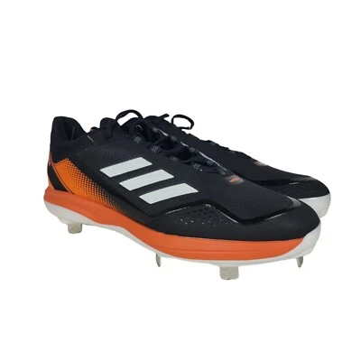 Adidas Men's Size 12.5 Icon 7 Baseball Cleats Metal Black Orange S23857 NEW - Image 1 of 4