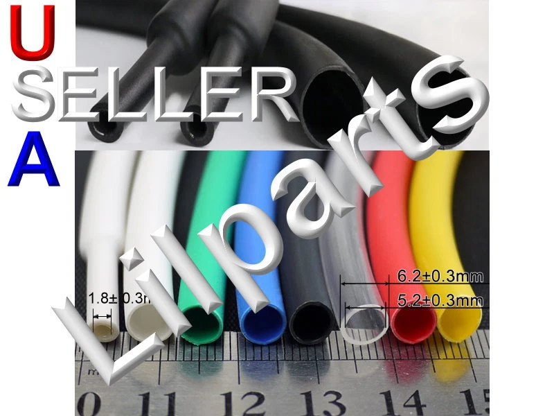 3/16" 4.8mm Dual Wall Adhesive Lined Heat Shrink Tubing 3:1 Tube 1 - 5 Meters - Image 1 of 1