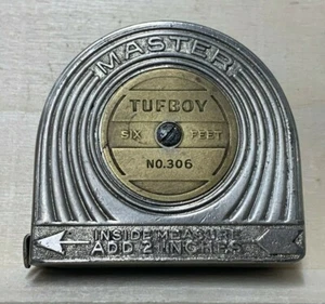 VINTAGE Master TUFBOY 6' Measuring Tape #306 by Master Rule Co. New York U.S.A.  - Picture 1 of 11