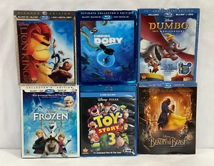 Lot 6 DISNEY 3D Lion King, Finding DORY, Dumbo, Beauty & the beast Blu-Ray Movie - Picture 1 of 6