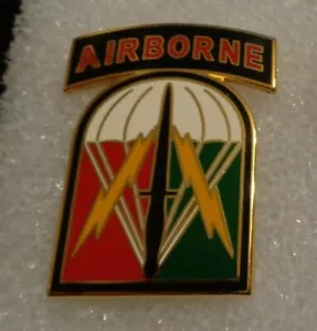 COMBAT SERVICE I.D.BADGE, 528TH SUPPORT BRIGADE, (ABN)(SO) DA INDOSSARE SU ASUs,BLUES - Foto 1 di 1