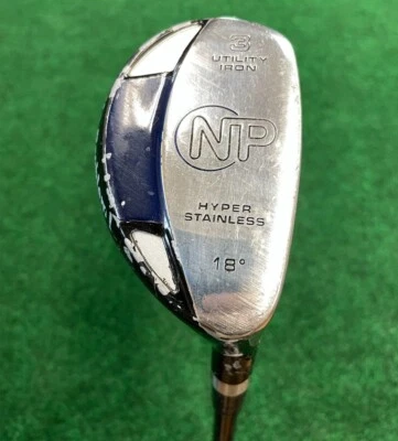 Dunlop ¡Sin problema! NP Hyper Stainless 18 ̊ 3 Hybrid 3H Hierro Utilitario Nuevo Empuñadura Derecha Foto 1 de 4
