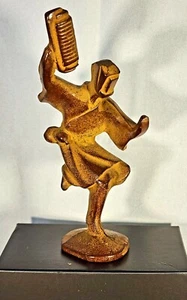 Cast Iron Figure - Dancing Man - Keiten Takahashi - Circa 1950s -Statue -Vintage - Picture 1 of 7