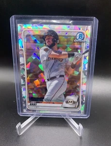 2020 Bowman Chrome Atomic Refractor BCP112 Joey Bart SP San Francisco Giants - Picture 1 of 2