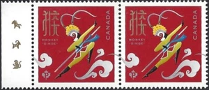 Canada # 2884 Pair "MONKEY KING" Brand New 2016 Pristine Issue - Picture 1 of 2