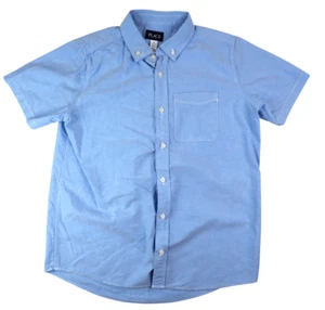 Kinder Place Button Down Blau Kurzarm Hemd Größe XXL 16 Husky - Bild 1 von 4