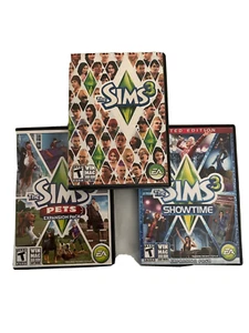 Die Sims 3 und 2 Erweiterungspacks LOT (Showtime & Haustiere) sehr guter Zustand - Bild 1 von 10