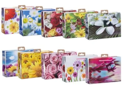 Laro Mini Geschenktüten 10/20/40 Stk Mini Blumen quer - Bild 1 von 4