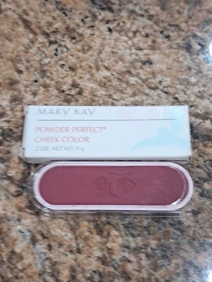 MARY KAY Powder Perfect Cheek Color Mulberry .22oz New - Old Stock - Image 1 of 2