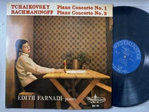 EDITH FARNADI - TCHAIKOVSKY RACHMANINOFF PIANO NO1 - MLS125 (Vinyl LP) JAPAN - Picture 1 of 1