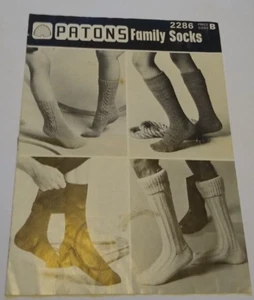 Knitting pattern socks family sizes - Picture 1 of 1