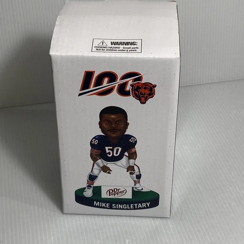 Mike Singletary Bobblehead Chicago Bears 100th Anniversary Bobblehead NFL Cover