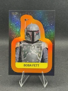 2025 Topps Star Wars Meiyo: Boba Fett Chrome Sticker /25 Orange #S-2 - Picture 1 of 3