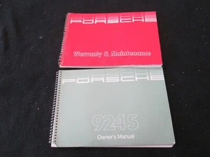 1987 1988 Porsche 924S Owner's Manual 924 S US Driver's & Maintenance Book - Picture 1 of 12