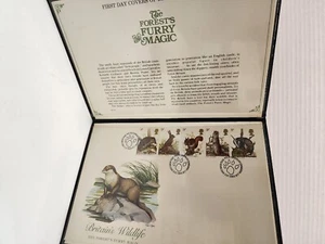 1977-Britain's Wildlife FDC STAMPS The Forest's Flurry Magic Edinburgh Oct 5 - Picture 1 of 6