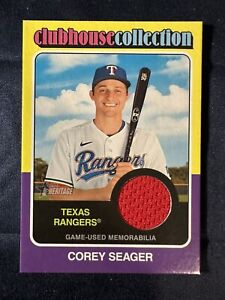 2024 Topps Heritage - Corey Seager Clubhouse Collection - Rangers