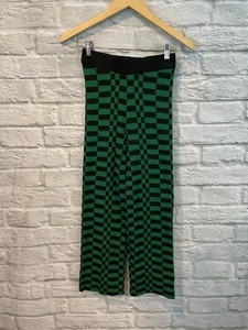 DayDreamer Damen Hose weicher Strick Karomuster Evergreen Gr. XS - Bild 1 von 5