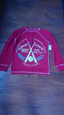 NWT! GAP KIDS  BOYS LONG SLEEVE SHIRT SIZE XL 12 RED $19.95 - Image 1 of 2