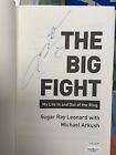 Sugar Ray Leonard Signed Book The Big Fight Boxing Autograph JSA Marvin Hagler