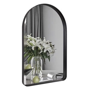 ANDY STAR Modern Wall Mounted Metal Frame Arched Vanity Mirror (Open Box) - Picture 1 of 11