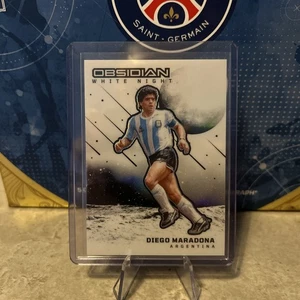 2023-24 Panini Obsidian Diego Maradona White Night SSP Card - Picture 1 of 2