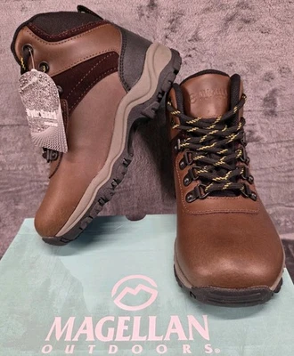 Magellan Outdoors Boots Boys Size 13D Argo PS/GS Brown Hiking Lace Up Waterproof - Image 1 of 4