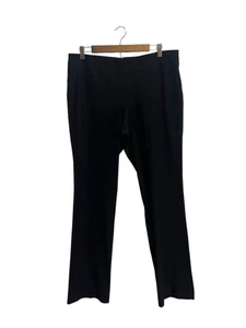 Pantalón Eileen Fisher Lavable Elastizado Crepé Cintura Alta Talla L - Imagen 1 de 7