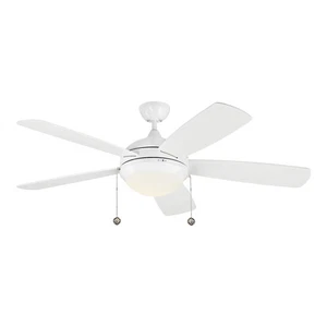 Discus Classic 52" Indoor Ceiling Fan in White - Picture 1 of 2