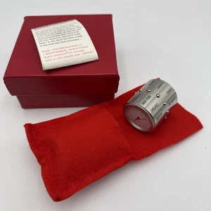 Vintage Waals World Time Clock Stainless Steel RARE Travel Design EUC - Picture 1 of 7