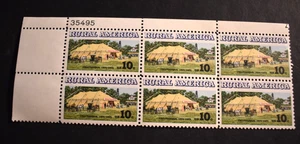 1974 US Scott #1505 - 10 Cent Plate Block 6 - Rural America - MNH/OG/VF - Picture 1 of 2