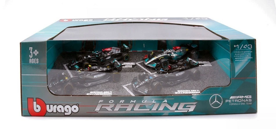 Mercedes AMG Petronas Formula 1 Racing W12 #44 + W13 #44 + W14 #44 #63 1:43 - Immagine 1 di 1