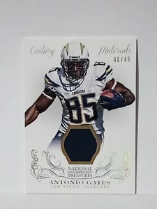 2013 PANINI NATIONAL TREASURES CENTURY MATERIALS#85 ANTONIO GATES 48/49 - Picture 1 of 8