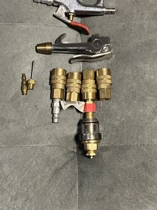 4 Messing Luftschlauch Universal Wechsel Muffe Kupplung 1/4 NPT Innengewinde Luftgewehr - Bild 1 von 5