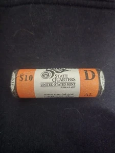 Uncirculated Bank Wrapped Roll Pf 2003 D Alabama State Quarters ($10 Face Value) - Picture 1 of 3