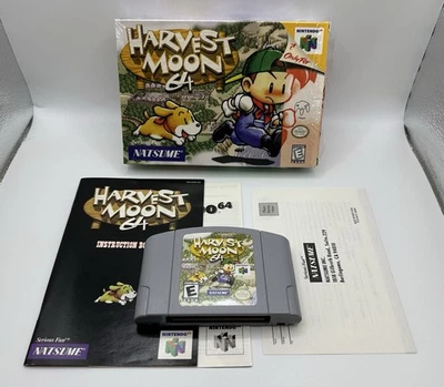 Harvest Moon 64 (Nintendo 64, 1999) N64 Cellophane Complete CIB+ - Image 1 of 4