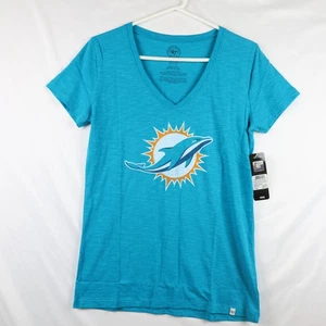 Camiseta de los Miami Dolphins para mujer grande azul NFL camiseta de fútbol americano ropa del equipo de Neptuno - Imagen 1 de 10