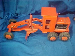 50er Jahre MARX Pressstahl POWER ROAD GRADER Bau Spielzeug sauber - Bild 1 von 4