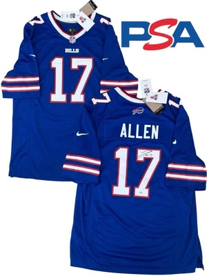 Josh Allen Signed Nike Authentic Buffalo Bills #17 Jersey PSA/DNA AUTO MVP - Image 1 of 4