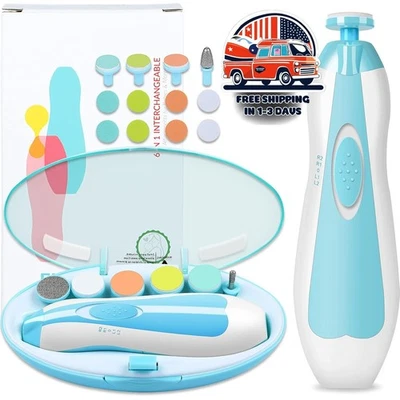 Cortaunas Electrico Para Bebes Kit Recortador De Unas Electrico Para Bebes NUEVO - Imagem 1 de 4