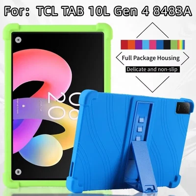 Shockproof Case For TCL Tab 10L Gen 4 8483A Tablet 10.1'' Silicone Stand Cover - Image 1 of 4
