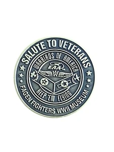 Dedicated Those Who Serve Salute Vets Fagen Fighters Challenge Coin Ships Free - Picture 1 of 3