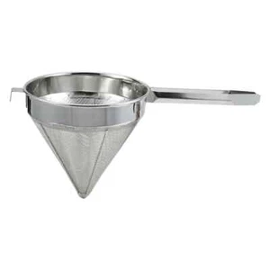Winco China Cap Strainer, 8-Inch Diameter, Fine Mesh, Medium, Stainless Steel - Picture 1 of 1