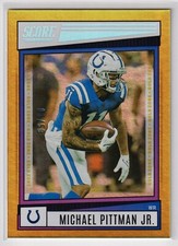 MICHAEL PITTMAN JR 3/50 Gold Zone 2022 Score #9 Indianapolis Colts