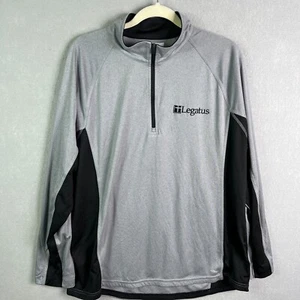 Roots 73 Sweater Mens XL Gray 1/4 Zip Mock Neck Long Sleeve Legatus Sweatshirt - Picture 1 of 15
